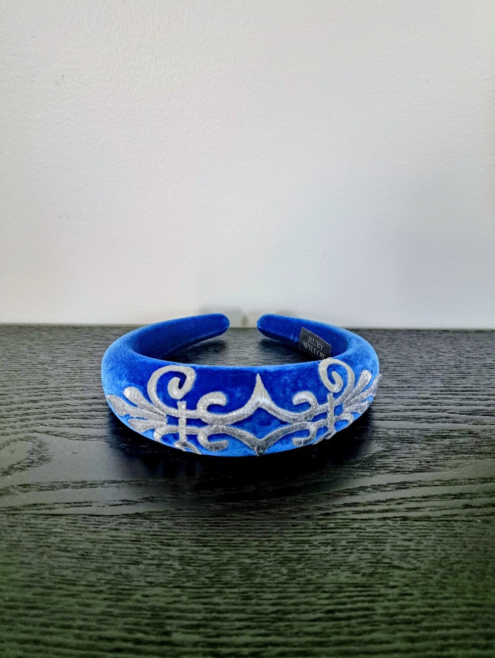 Ruby Willow Royal Blue Velvet Headband